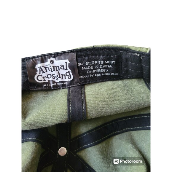 Animal Crossing Isabelle Green Strapback Hat Cap Green Nintendo Adjustable - Picture 3 of 3
